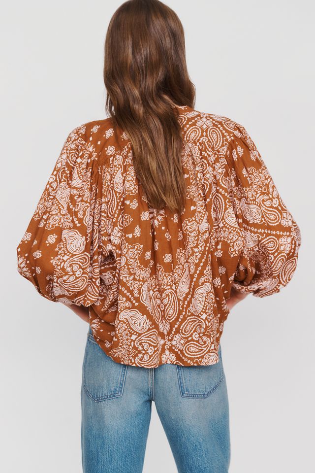 Pilcro Printed Cotton Blouse #2