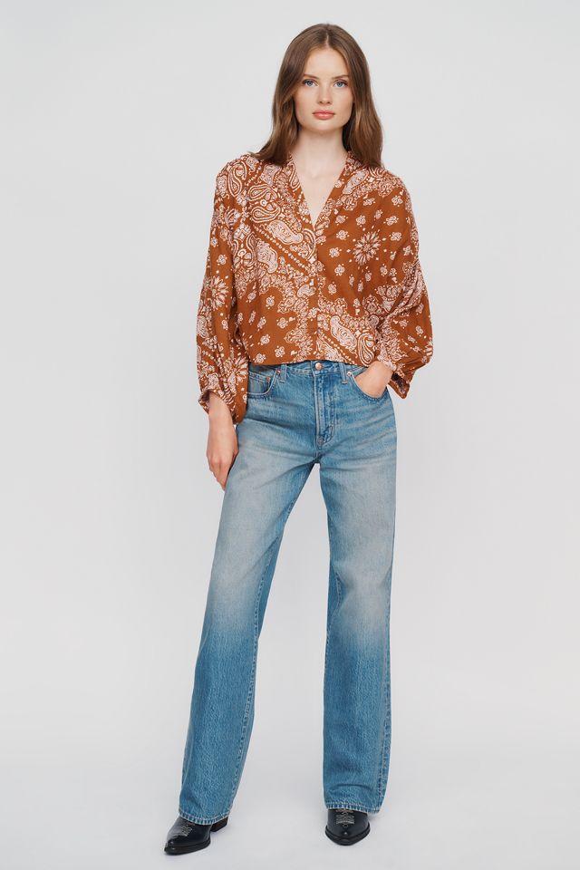 Pilcro Printed Cotton Blouse #3