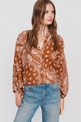 Blouse en coton imprimée Pilcro