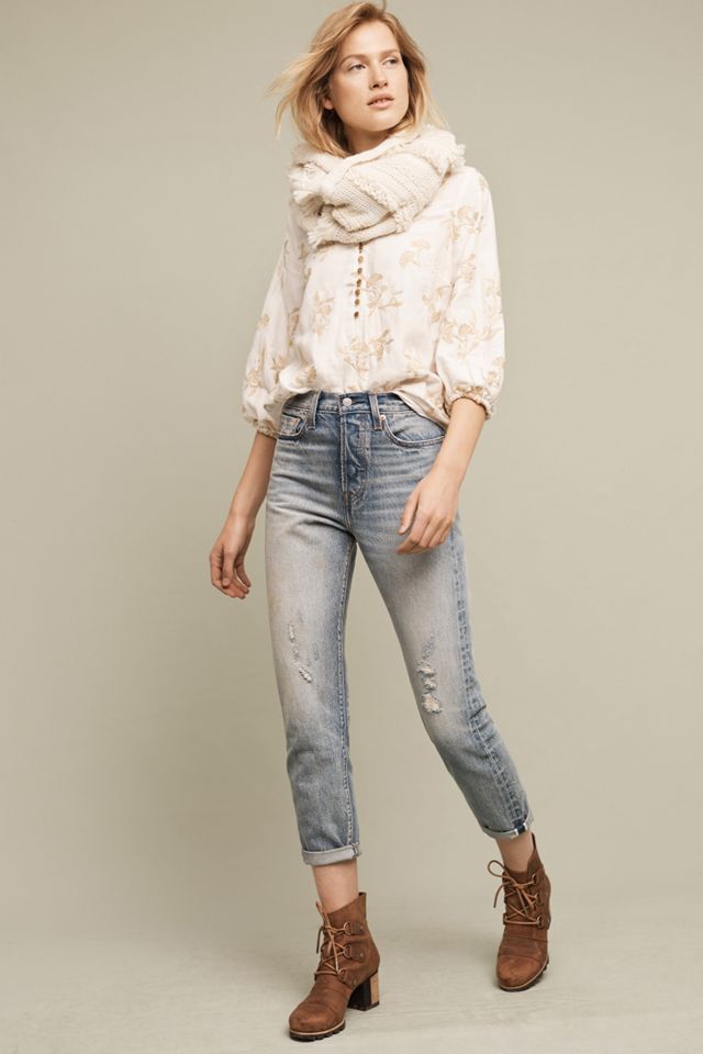 Atley Peasant Top, White #2