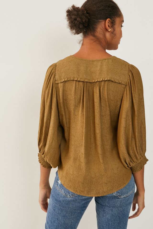 Cacee Jacquard Buttondown #1