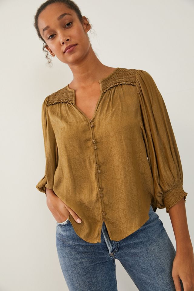Cacee Jacquard Buttondown #2