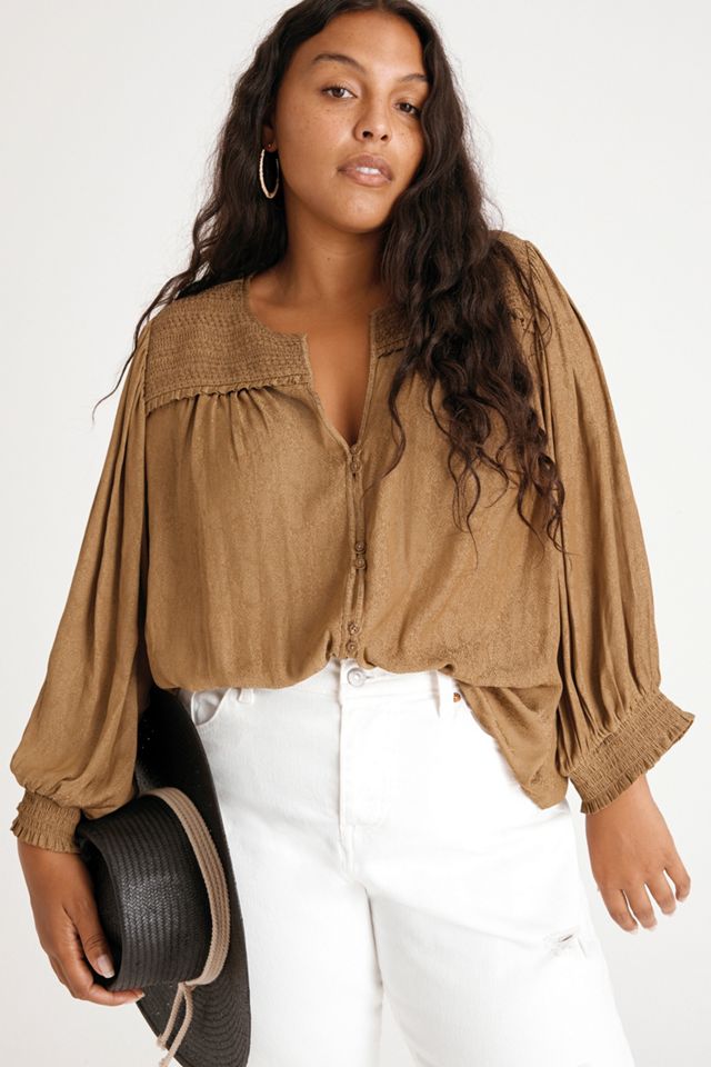 Cacee Jacquard Buttondown #4
