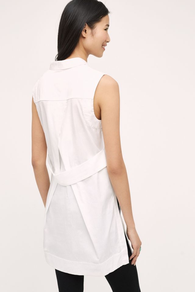 Sleeveless Buttondown Tunic #1