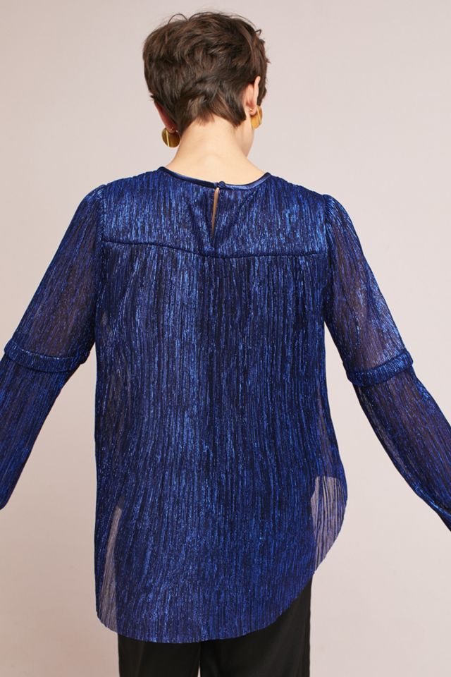 Ruffled Metallic Top #2