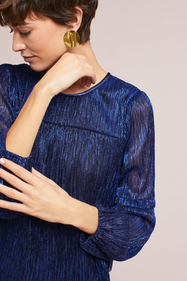 Ruffled Metallic Top #3