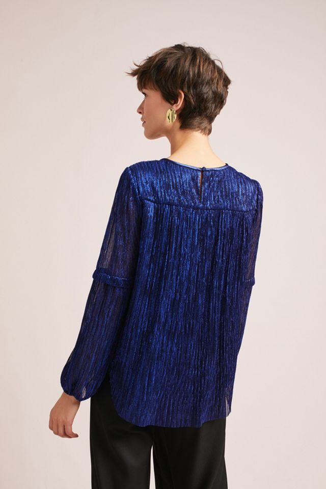Ruffled Metallic Top #4