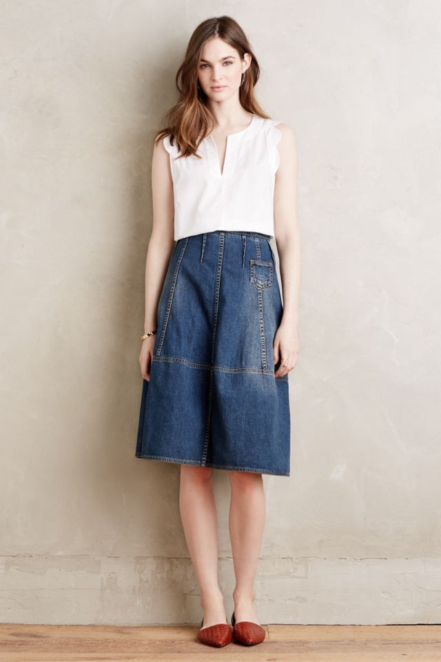 Scalloped Poplin Tank #2