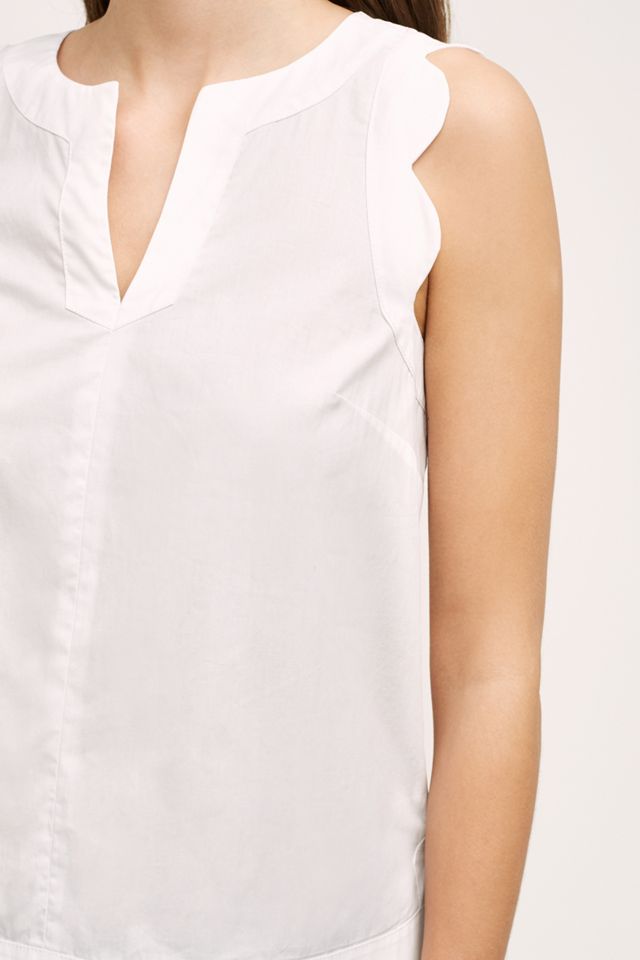 Scalloped Poplin Tank #2