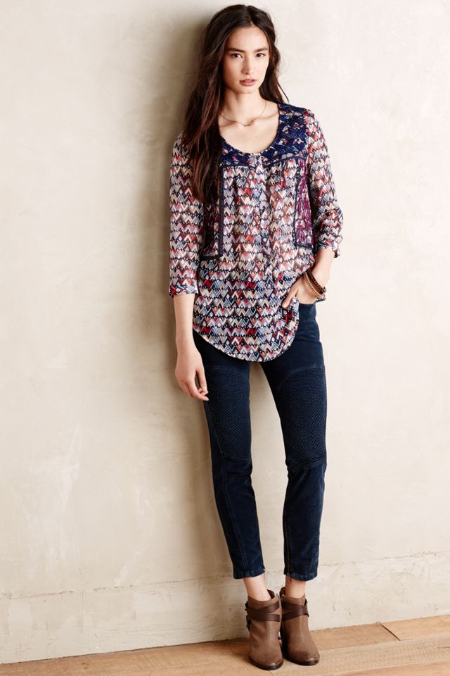 Patchprint Henley #2