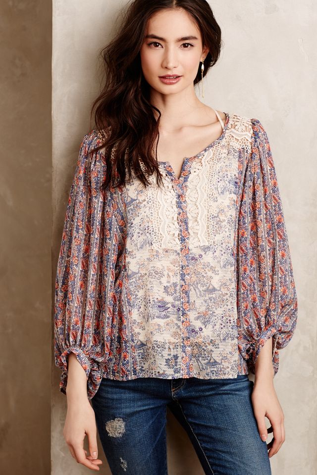 Anthropologie store peasant top