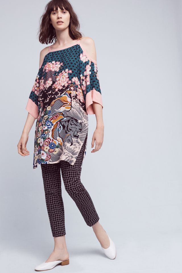 Kae Open-Shoulder Kimono Top #1