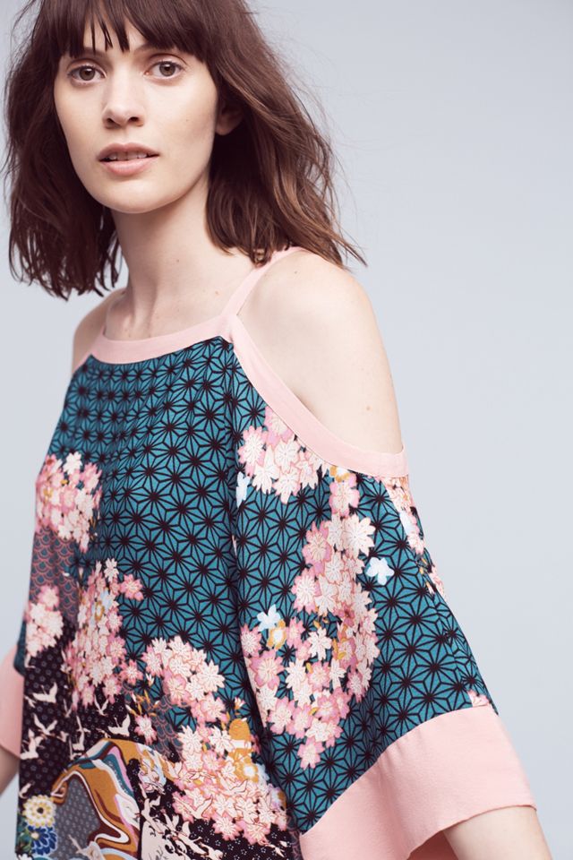 Kae Open-Shoulder Kimono Top #3