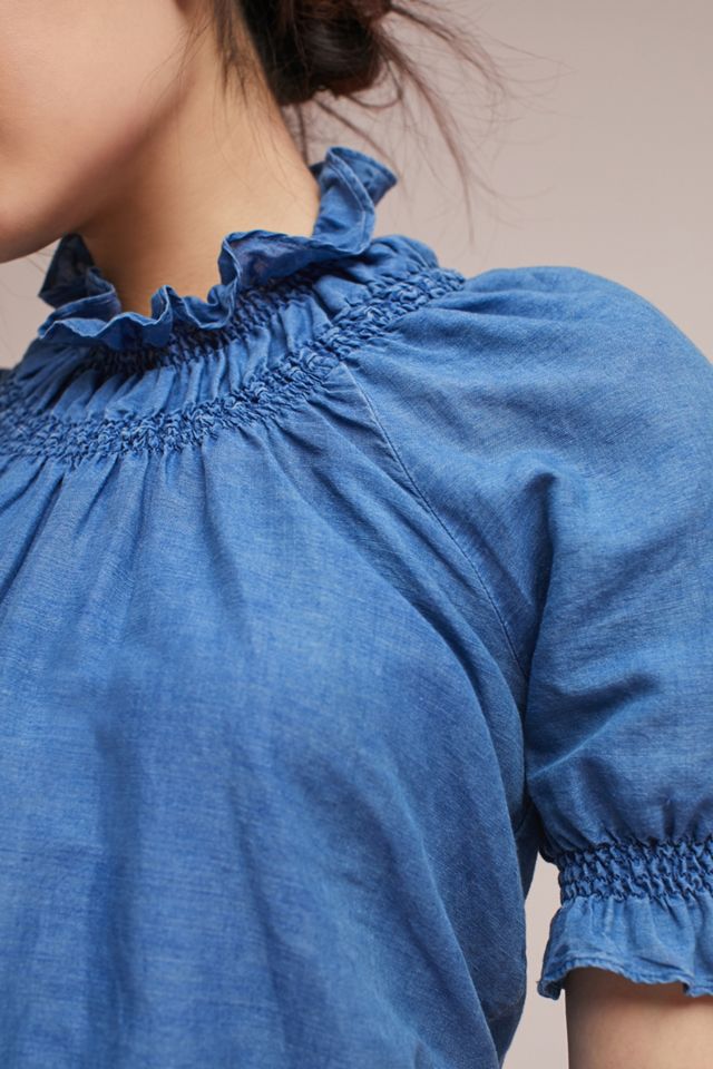 M.i.h Parkin Denim Peplum Top #1