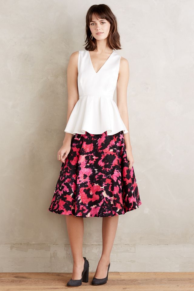 Formalist Satin Peplum Top #2