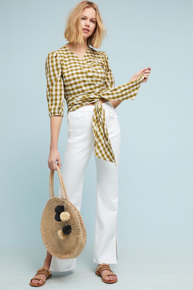 WHIT Gingham Wrapped Blouse #2