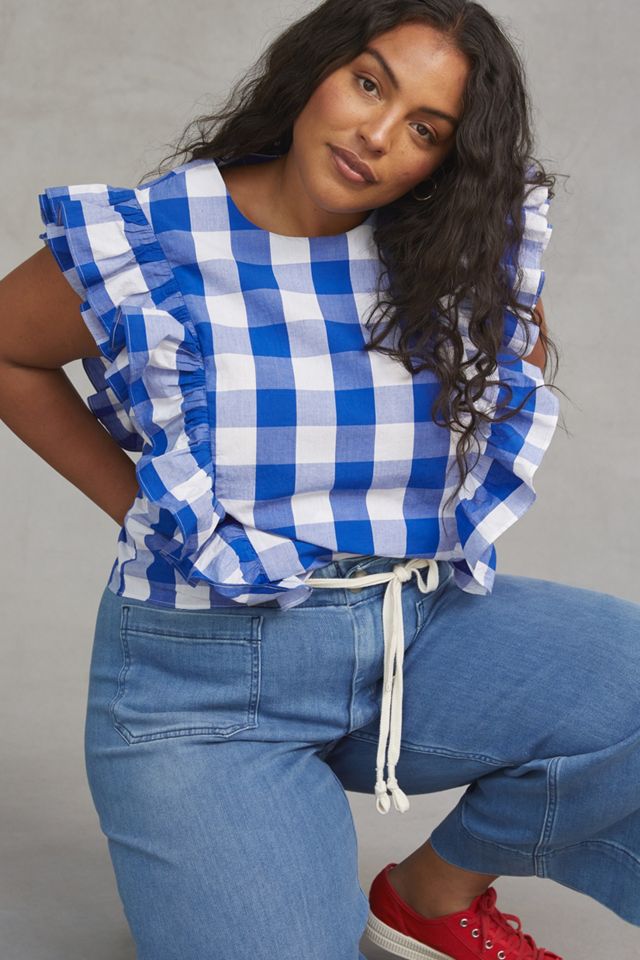 WHIT TWO Cascade Ruffled Blouse | Anthropologie UK