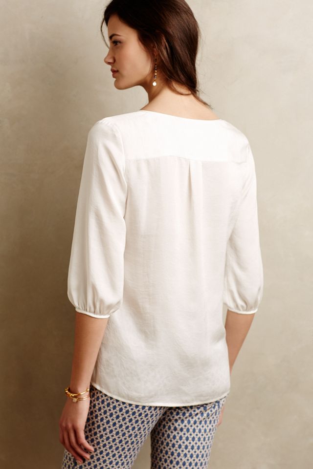 Cut Flower Peasant Blouse #1