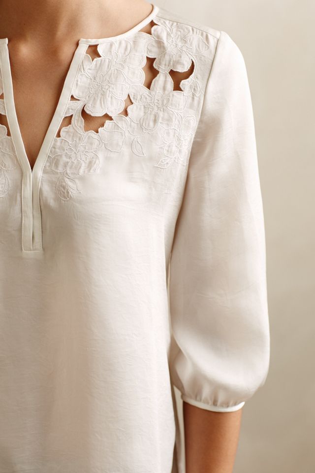 Cut Flower Peasant Blouse #2