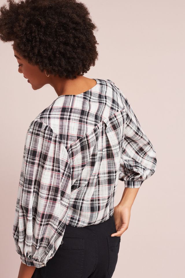 Tied Plaid Top #2