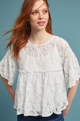 anthropologie dressy tops