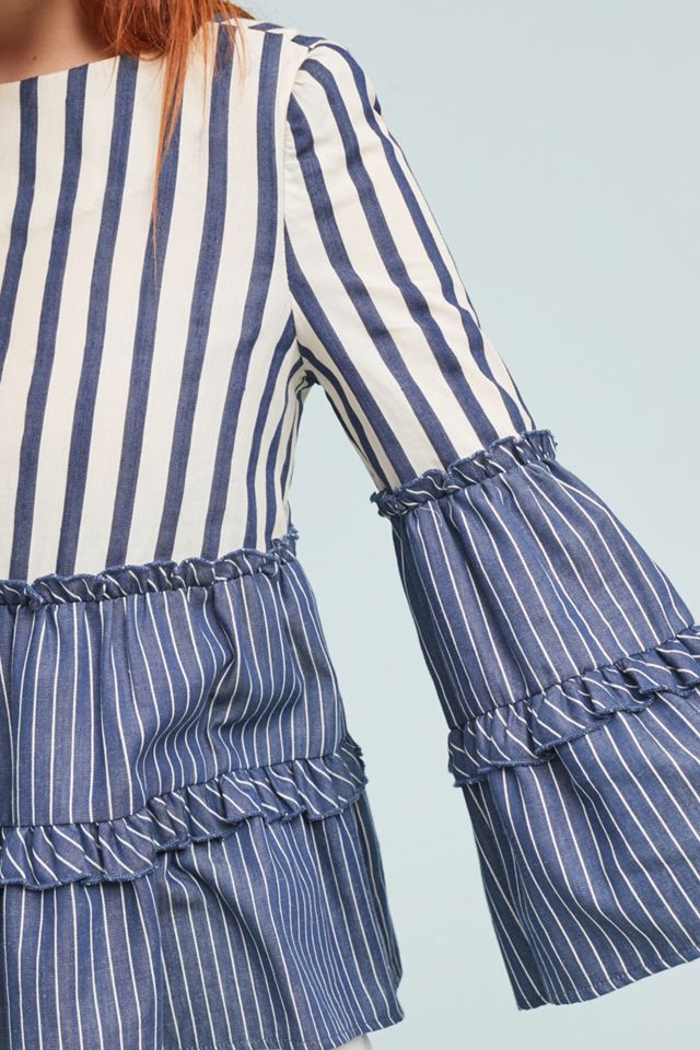Mixed-Stripe Blouse #1
