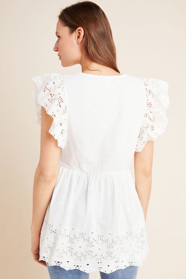 Auden Eyelet Babydoll Blouse #1
