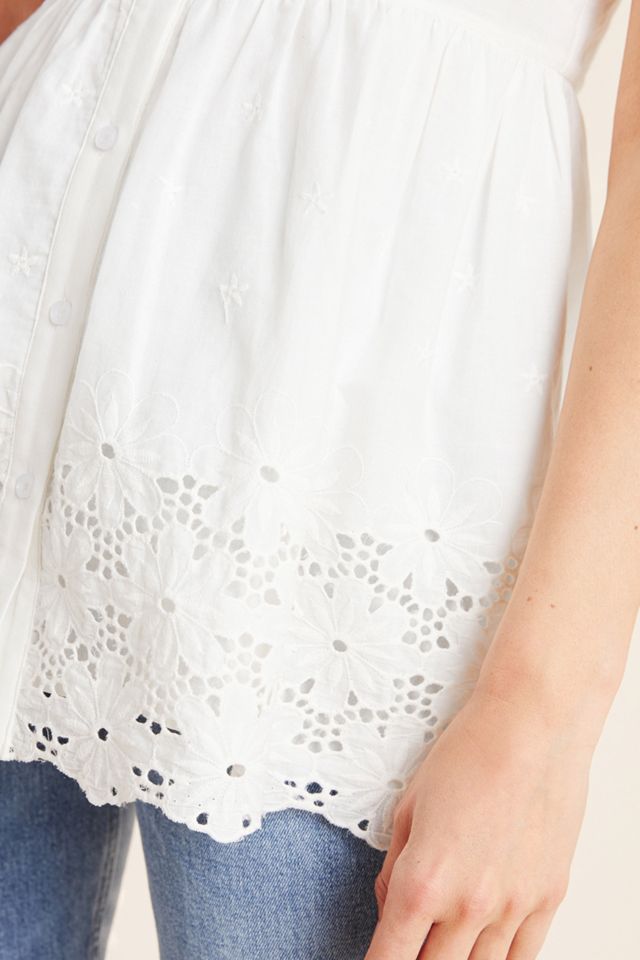 Auden Eyelet Babydoll Blouse #3