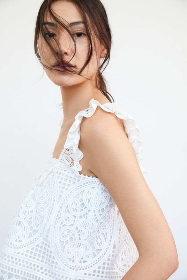 Ruffled Lace Tank #1