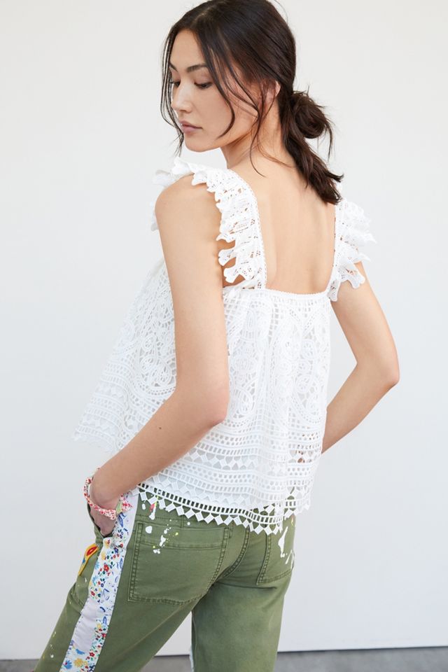 Ruffled Lace Tank #2