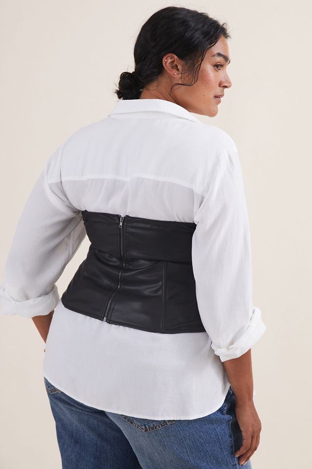 Faux Leather Bustier Top #5