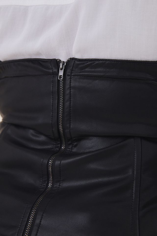 Faux Leather Bustier Top #6
