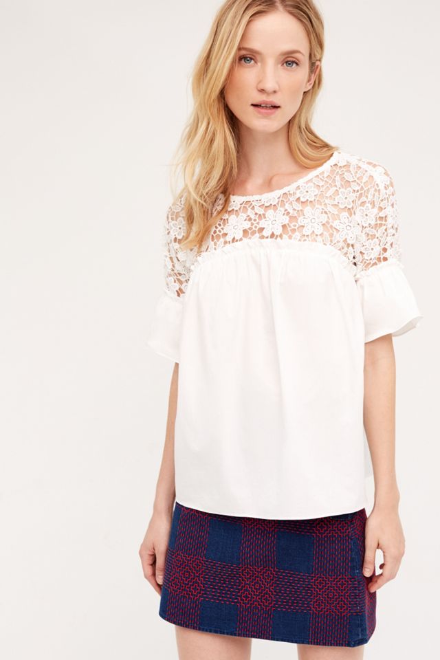 Belle Poplin Blouse | Anthropologie