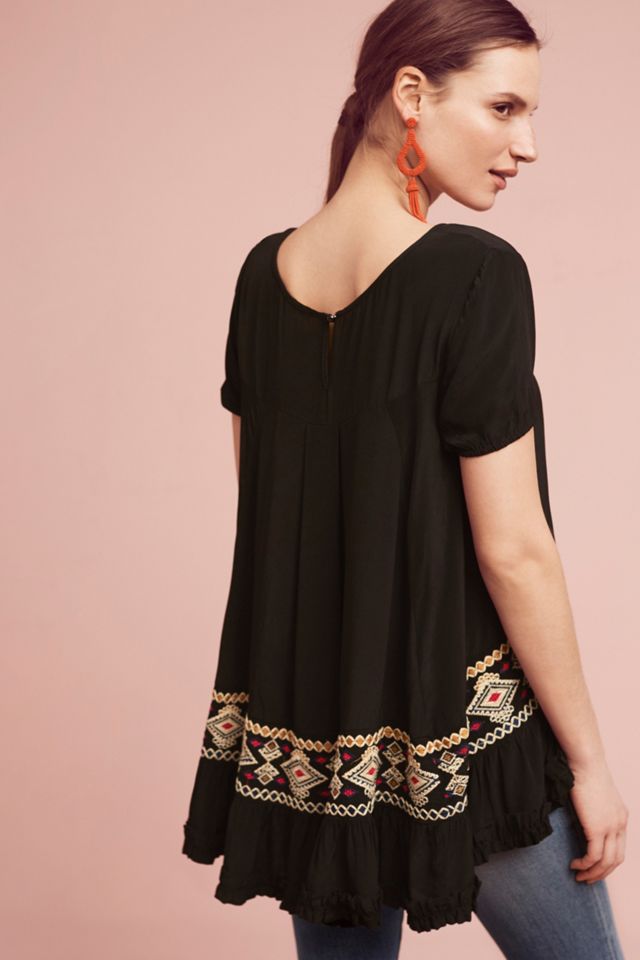 Embroidered Drop-Waist Tunic #2
