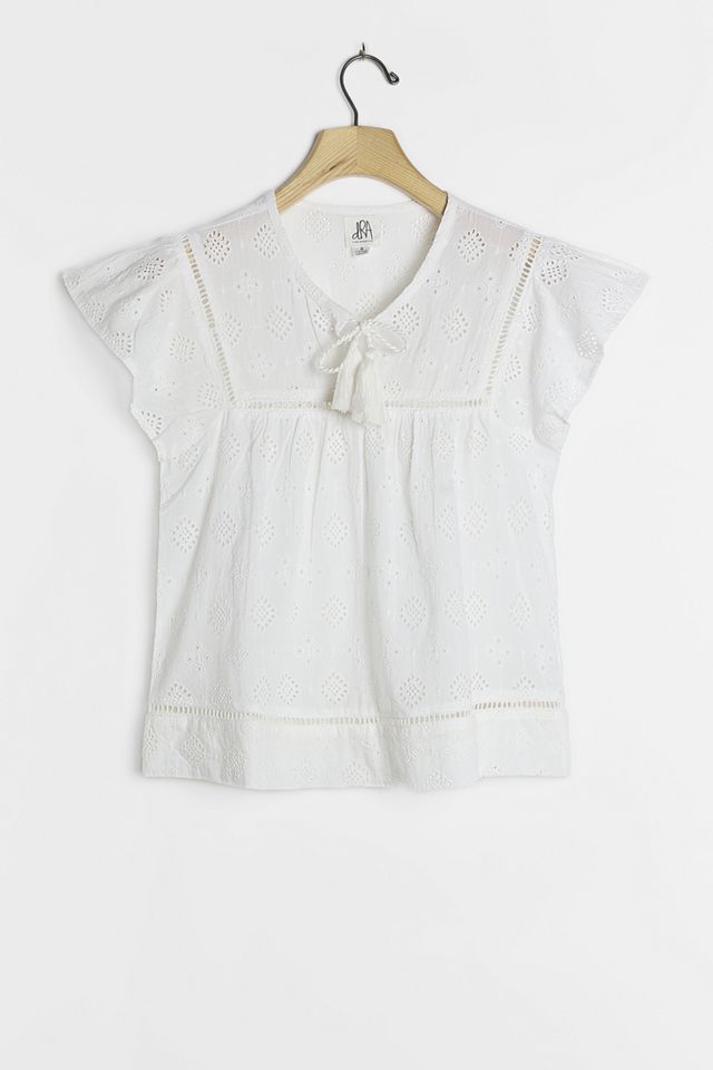 Elfrida Ruffled Eyelet Blouse #2