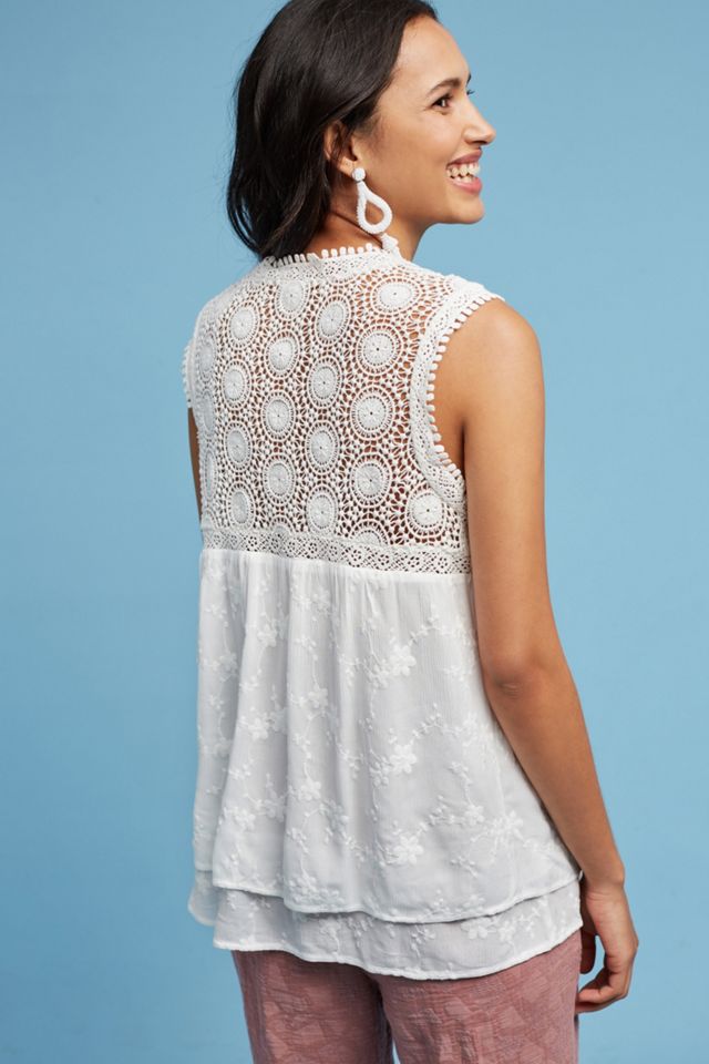 Miralyn Lace-Trimmed Blouse #3