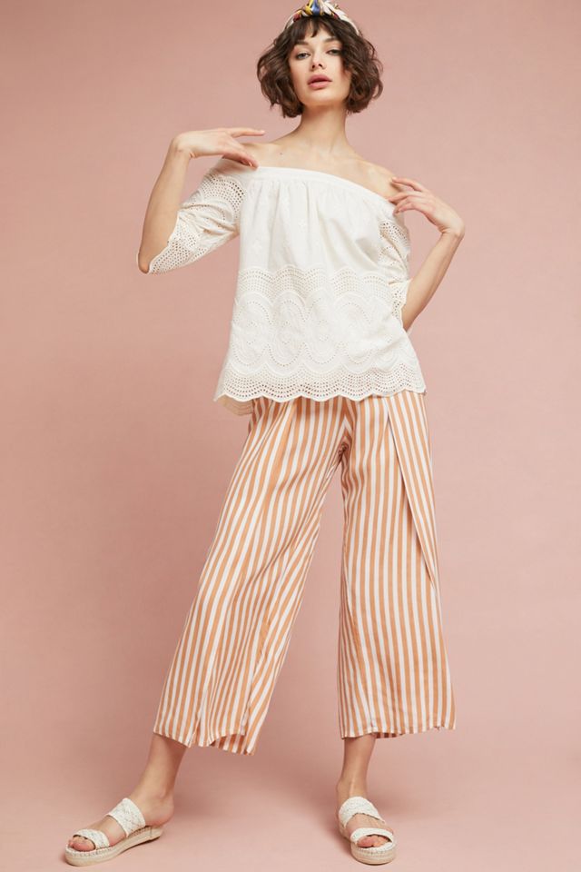 Off-The-Shoulder Eyelet Blouse #2