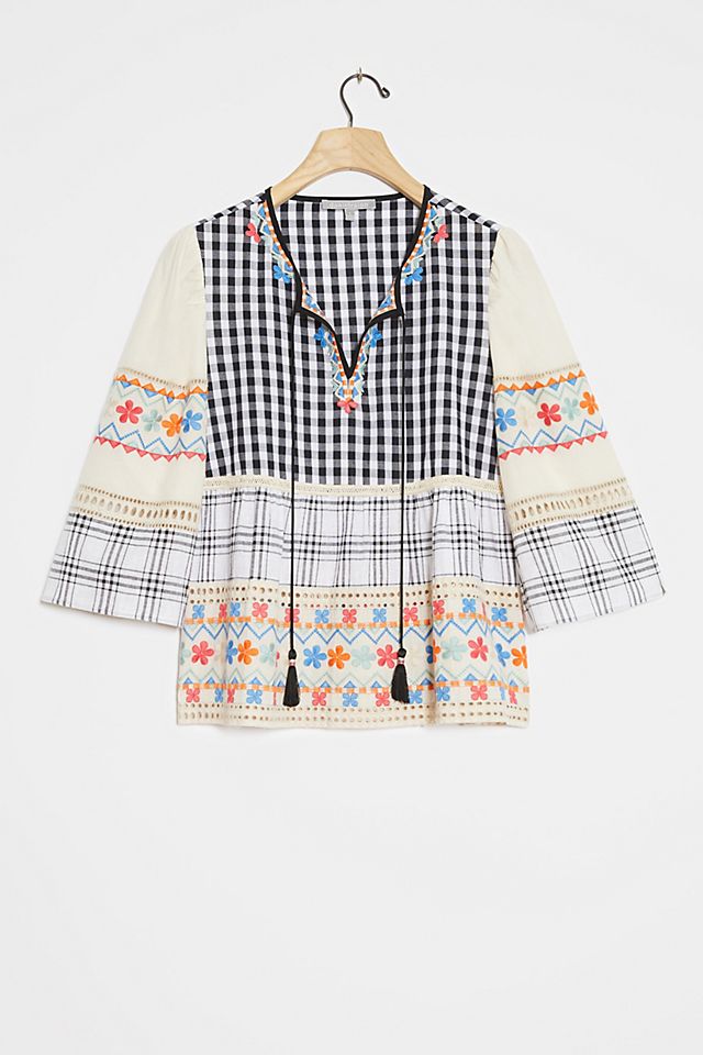 Penelope Embroidered Blouse | Anthropologie