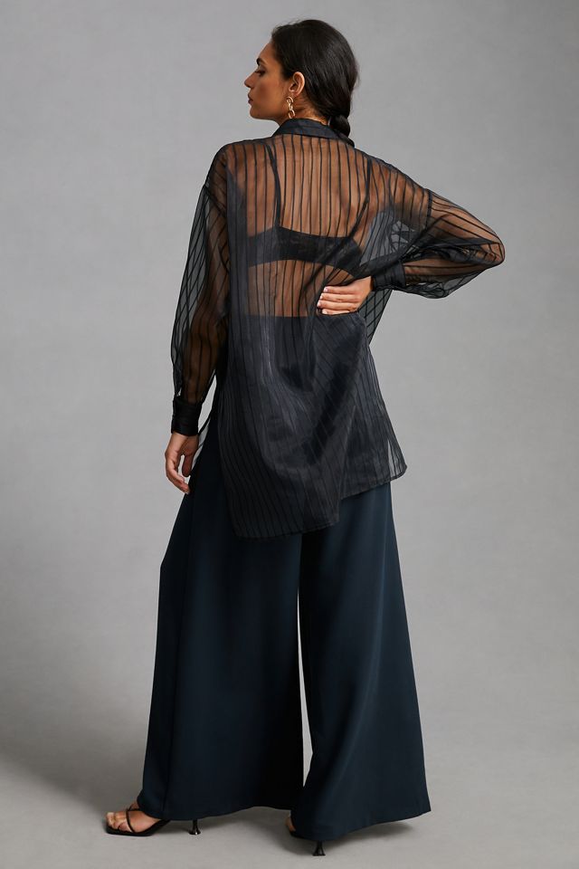 Daniel Rainn Sheer Striped Blouse #2