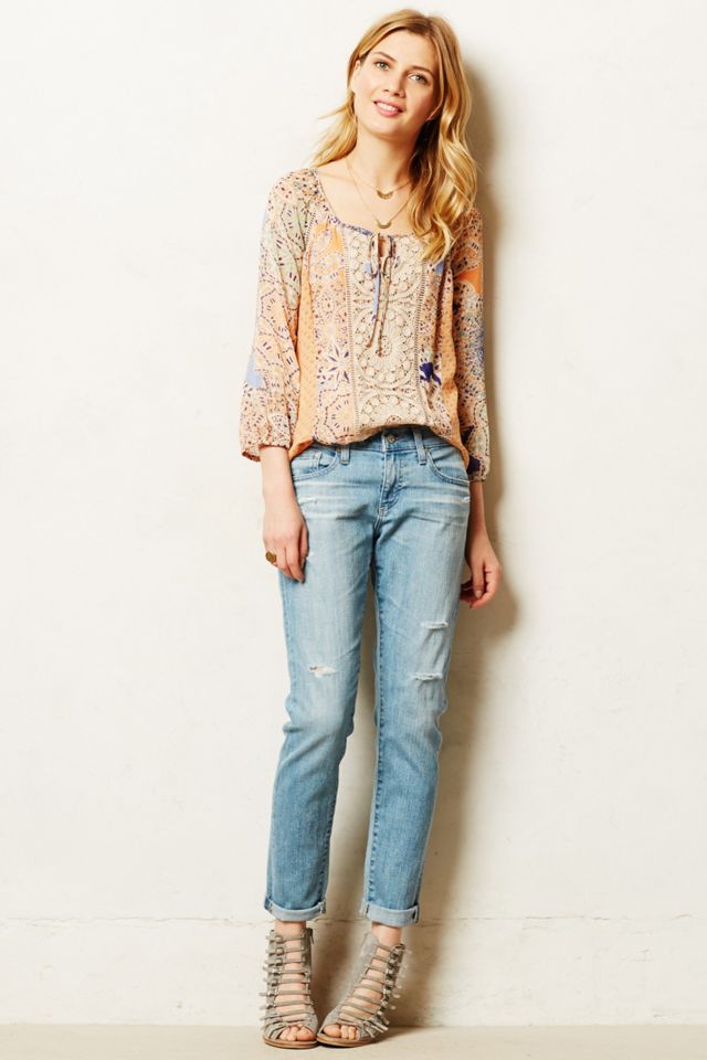 Roselle Peasant Top #3