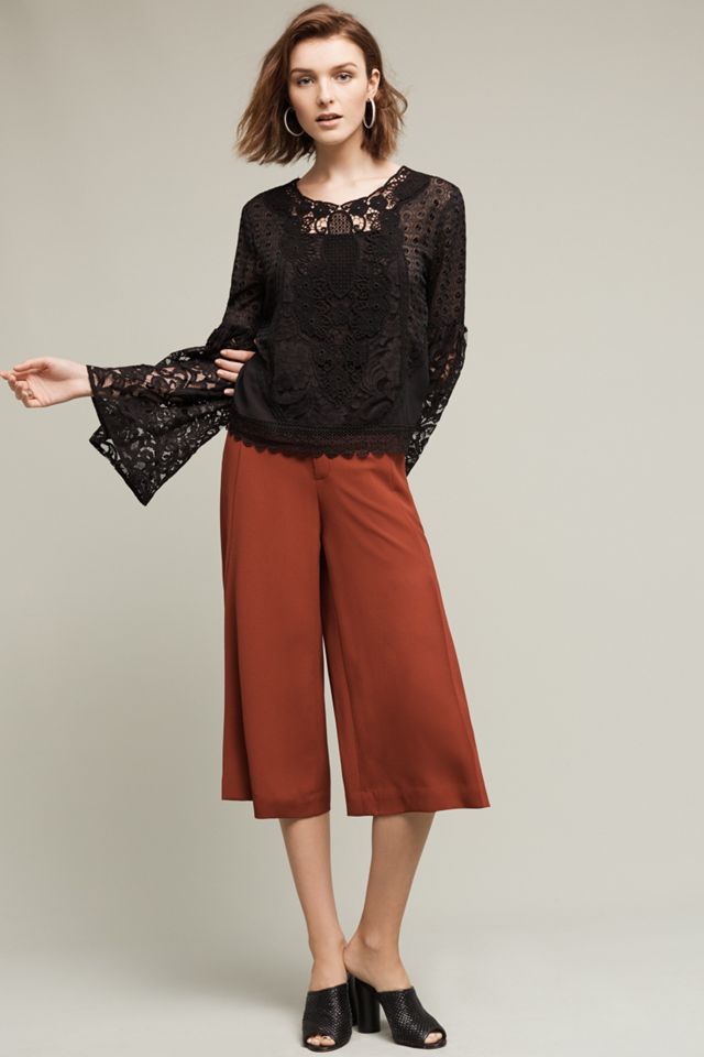 Bell-Sleeve Lace Top #1