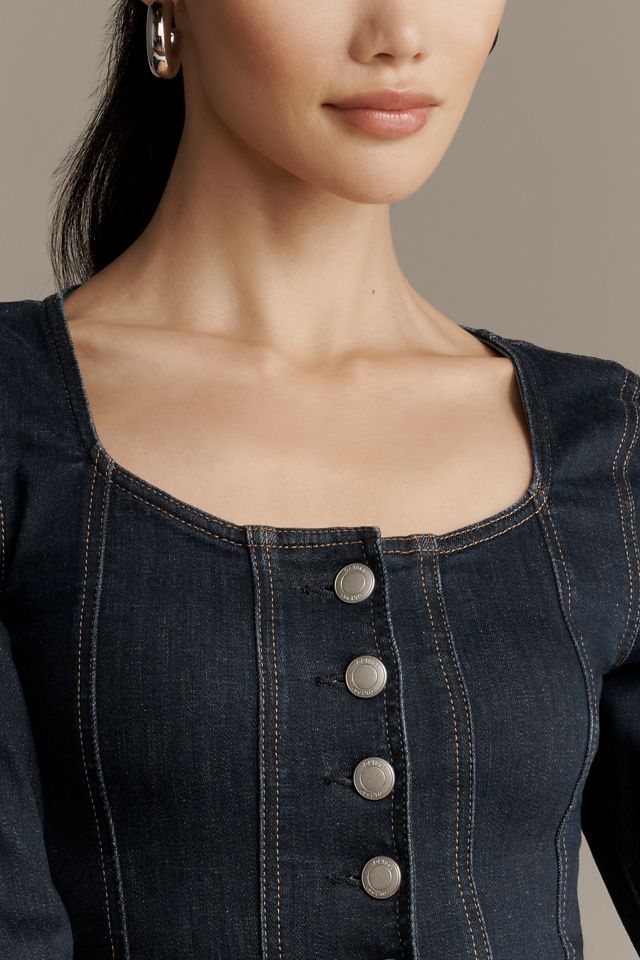 DL1961 Bailey Long-Sleeve Denim Top #1