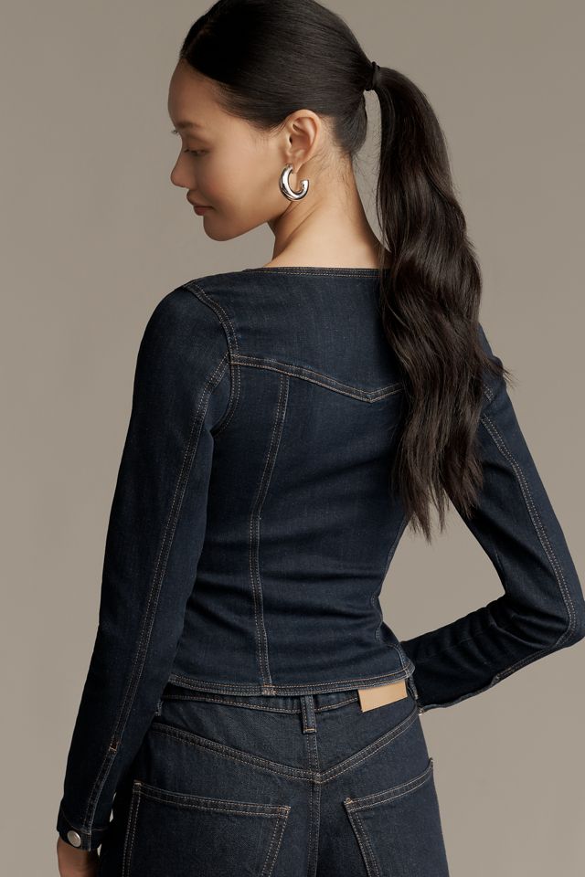 DL1961 Bailey Long-Sleeve Denim Top #3
