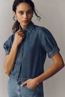DL1961 Montauk Puff-Sleeve Aura Shirt