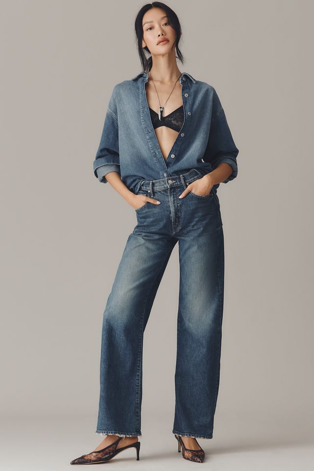 DL1961 Faye Oversized Denim Buttondown Shirt #3