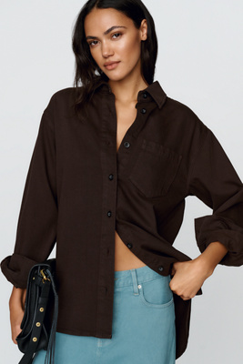 DL1961 Aura™ Faye Denim Buttondown Shirt by Anthropologie