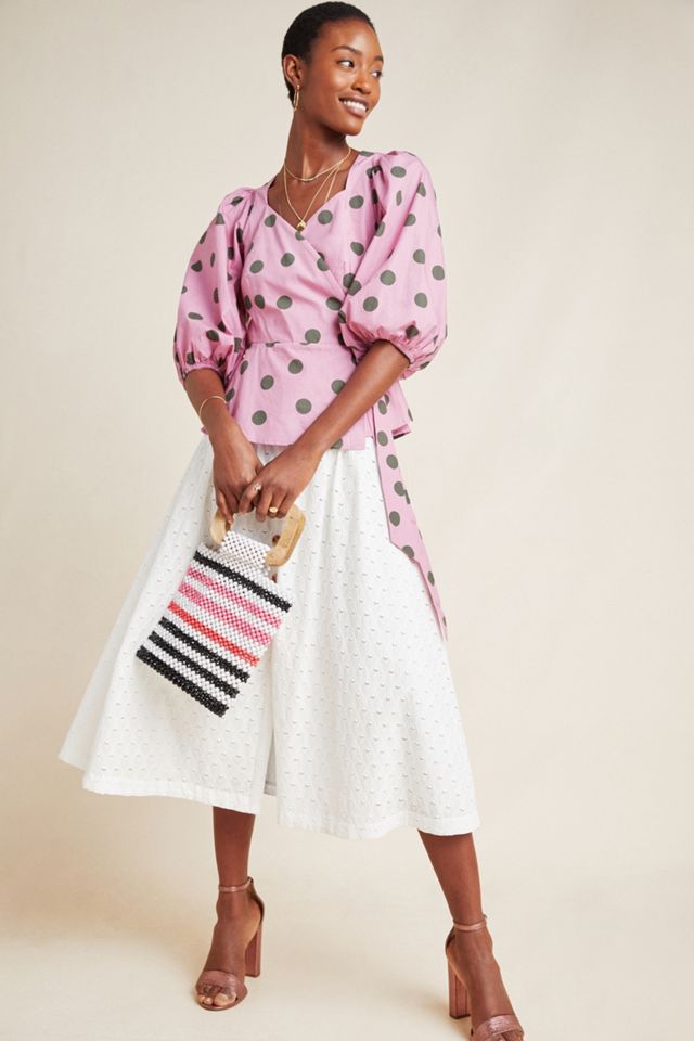 Ida Puff-Sleeved Wrap Top #3