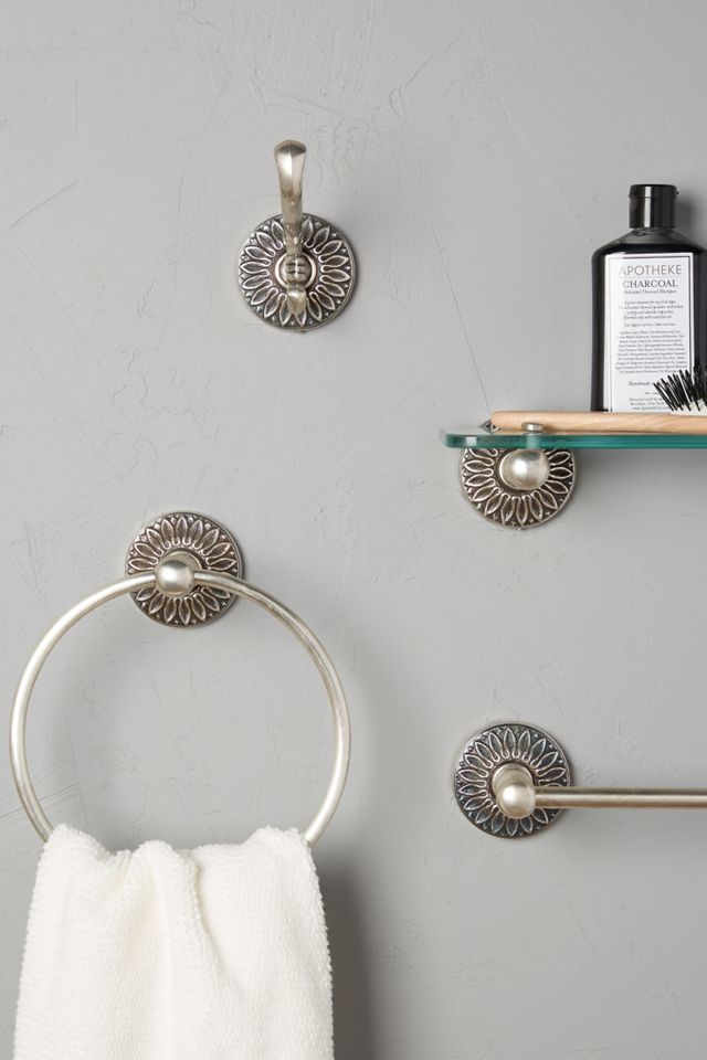 Floral Imprint Towel Bar #3