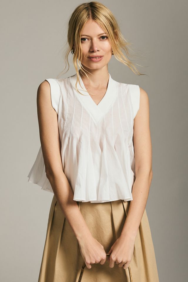 Ashish N Soni Poplin Babydoll Top #4
