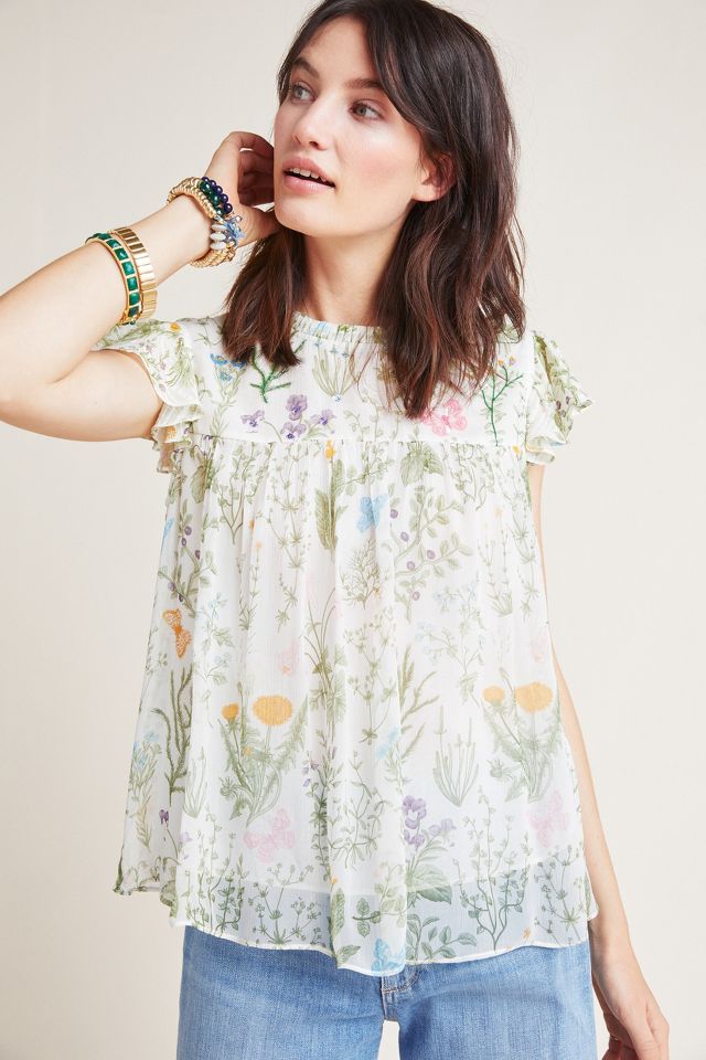 English Garden Blouse | Anthropologie